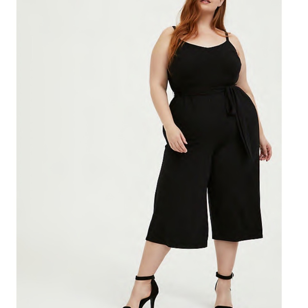 TORRID Black Jumpsuit w/Waist Tie